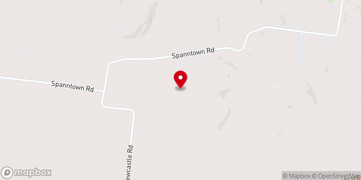 Map showing location of Hilltop Bible Church