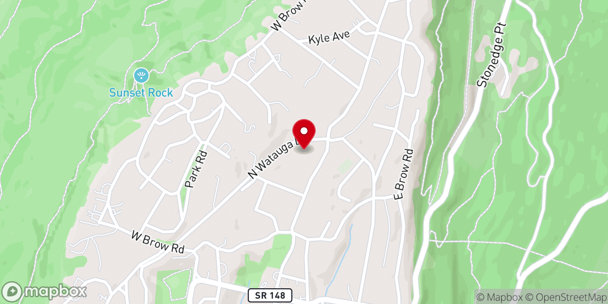 Map showing location of Lookout Mountain Presbyterian Church PCA