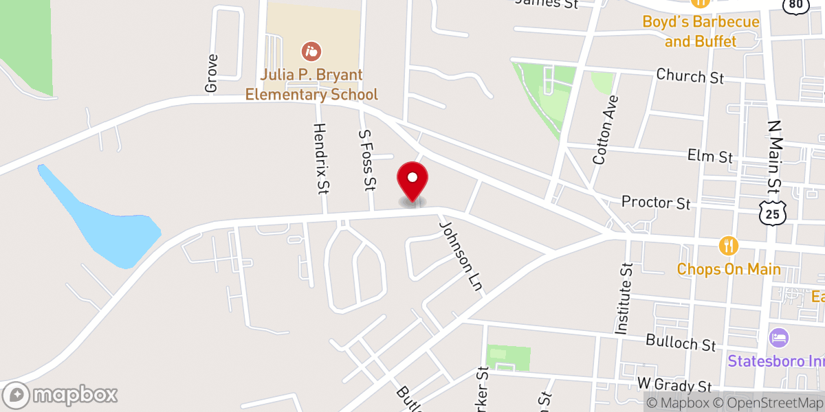 Map showing location of True Born Church of Christ Deliverance Center, Inc