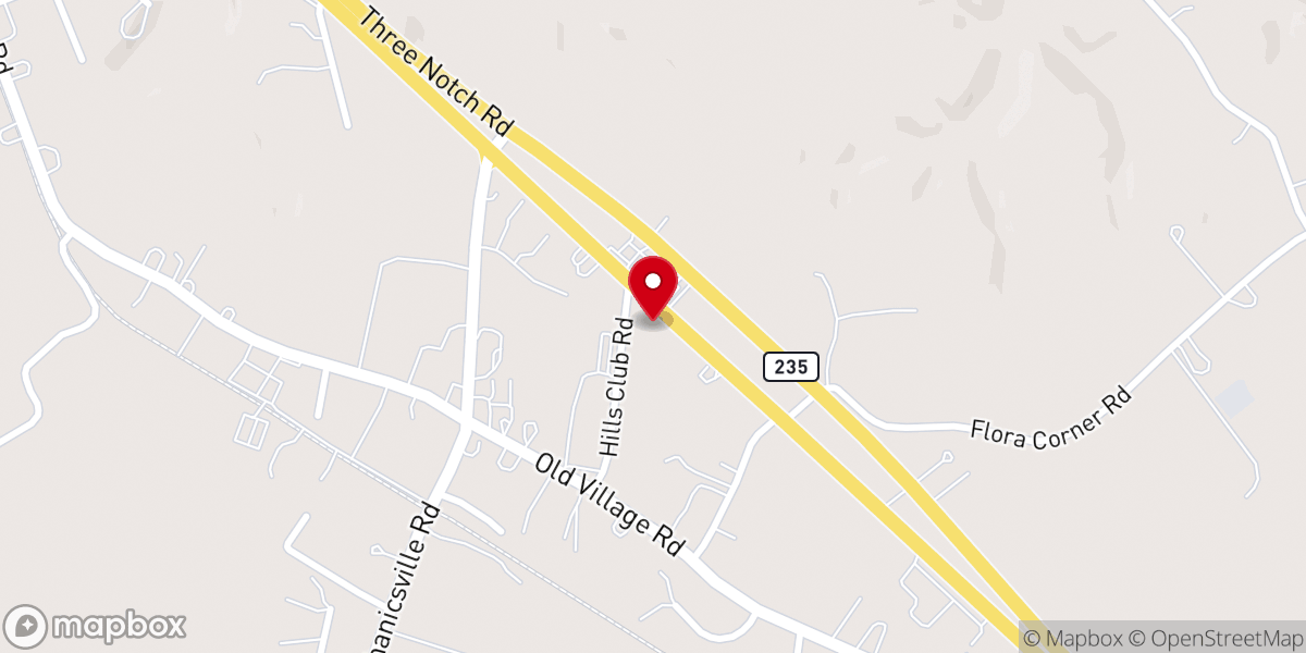 Map showing location of His Words From Above Ministry COGIC