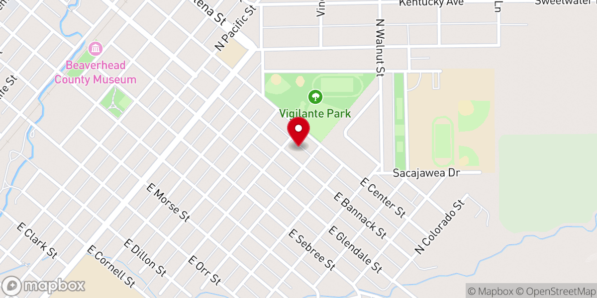 Map showing location of Our Savior's Lutheran Church