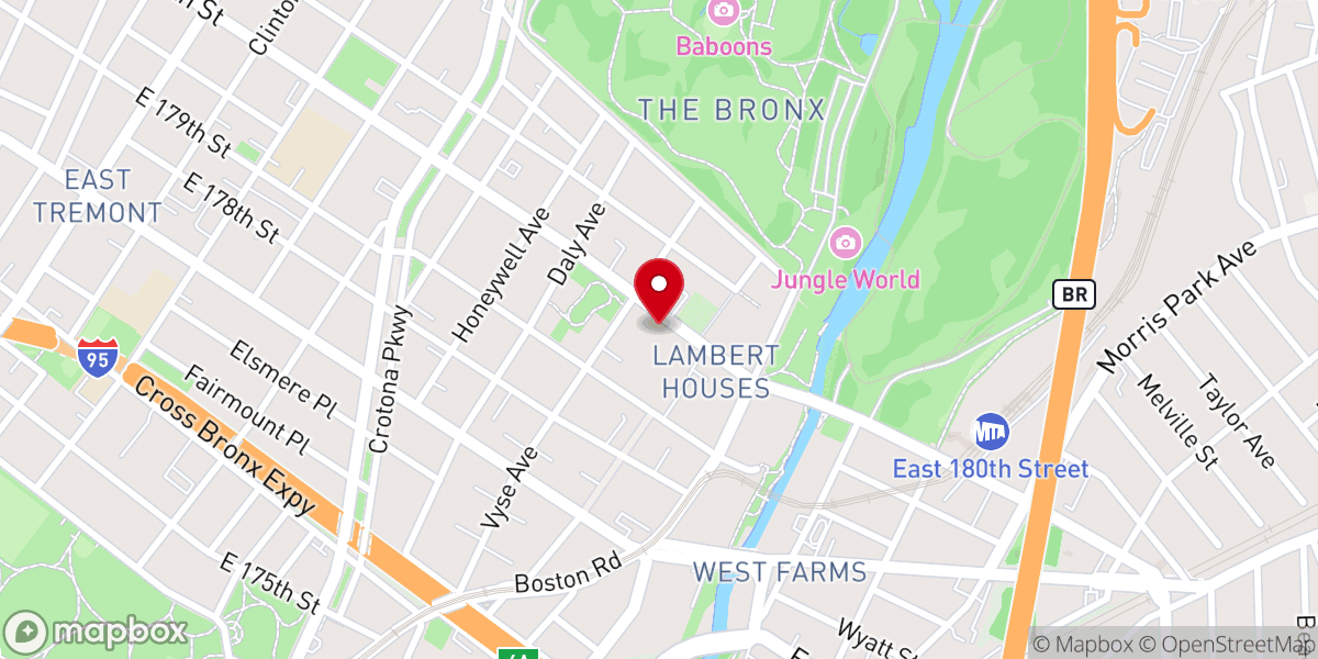 Map showing location of Beck Memorial Presbyterian Church and Graveyard