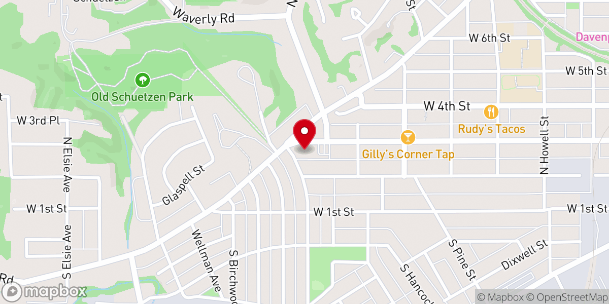 Map showing location of Saint Mark’s Lutheran Church - Food Distribution Center
