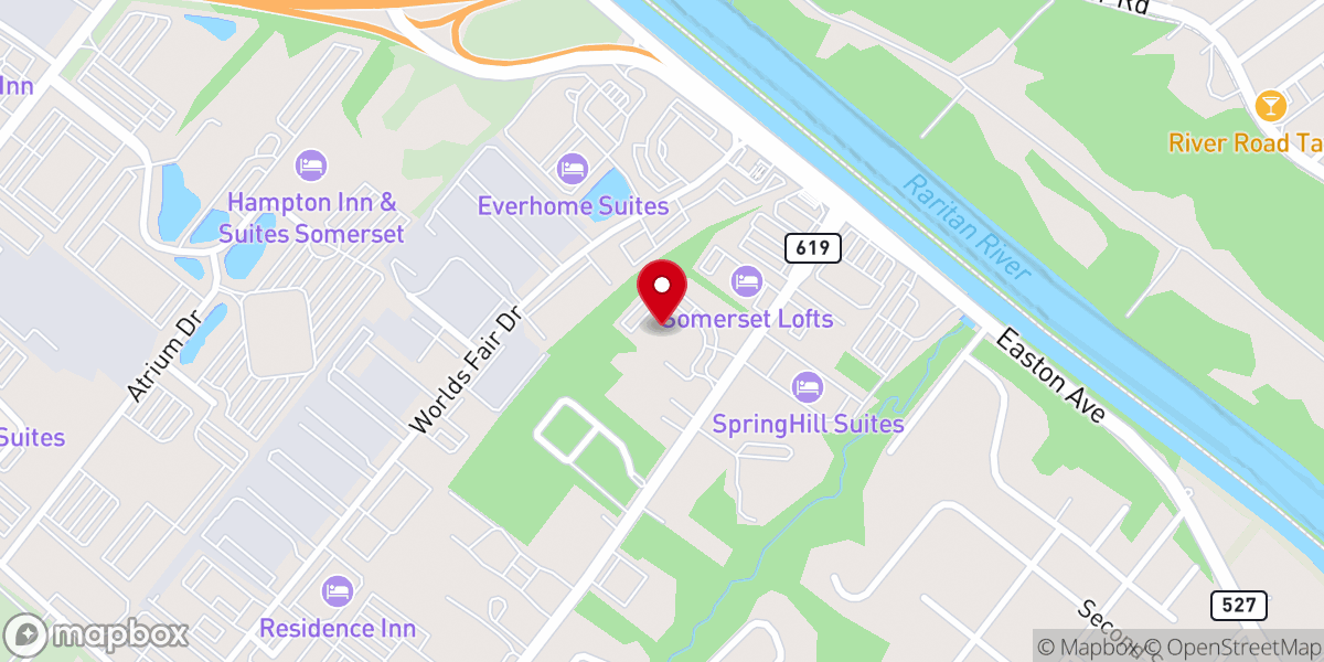 Map showing location of First Love Church