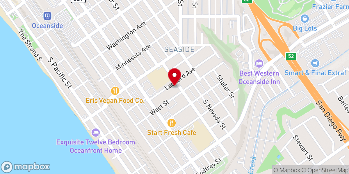 Map showing location of Central Church of Christ