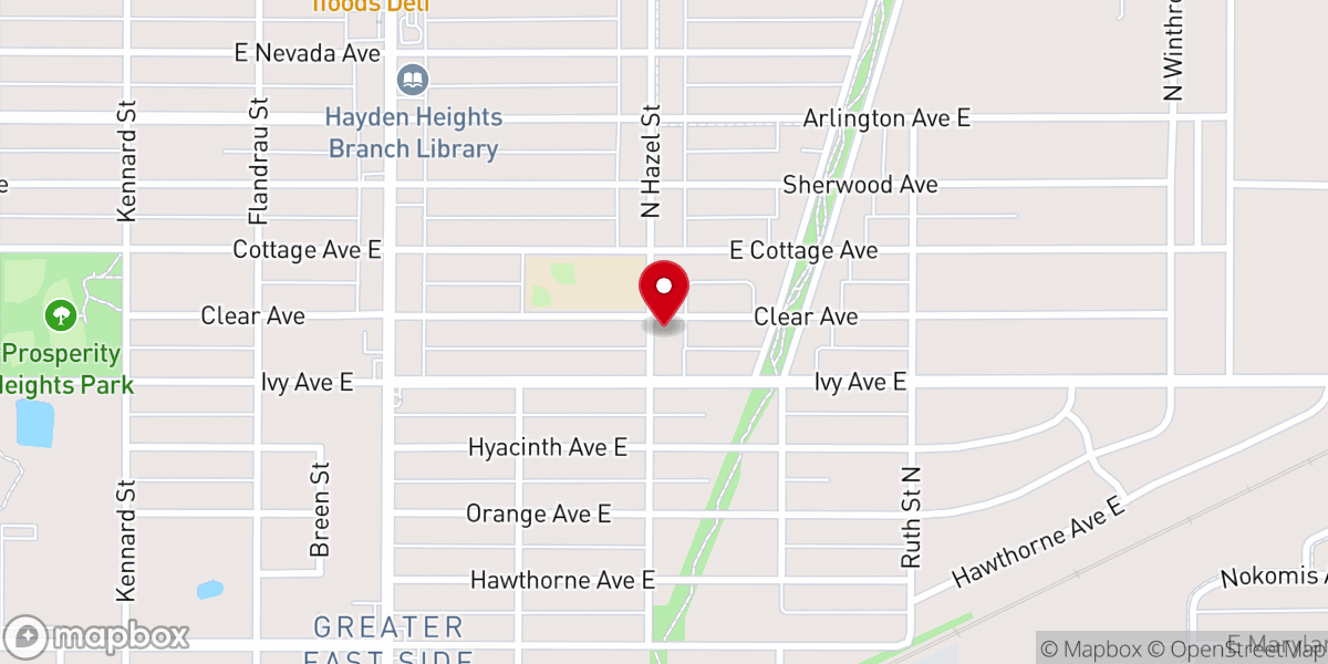Map showing location of The Refuge Church