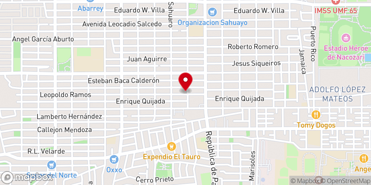 Map showing location of Iglesia Bautista Cristo La Roca