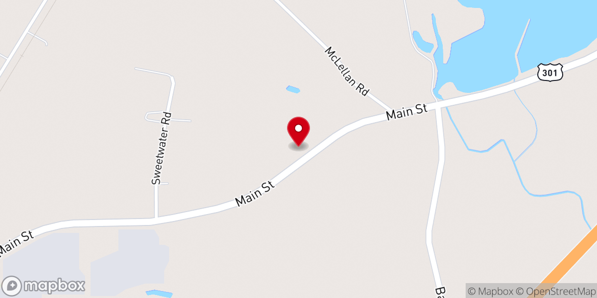 Map showing location of Blacks Chapel Umc