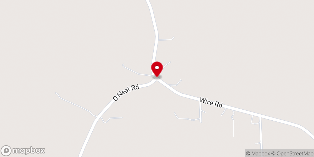 Map showing location of Bonnie Chapel United Methodist