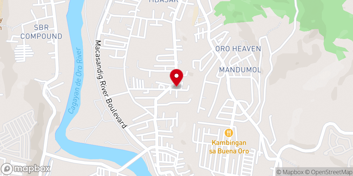 Map showing location of First Community Christian Baptist Church