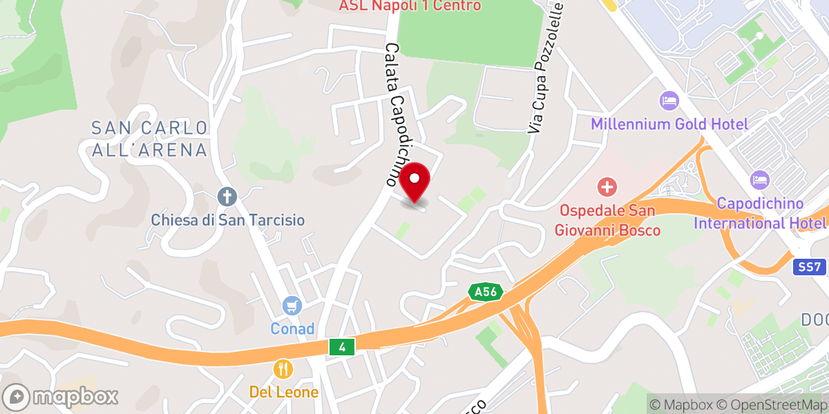 Map showing location of Come Tralci Napoli Chiesa Evangelica Pentecostale