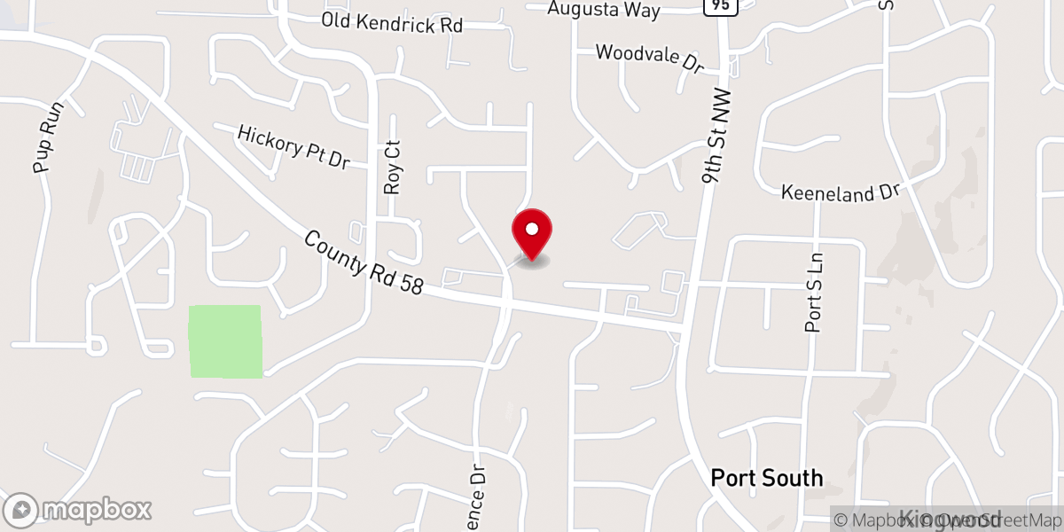 Map showing location of Open Door Independent Church