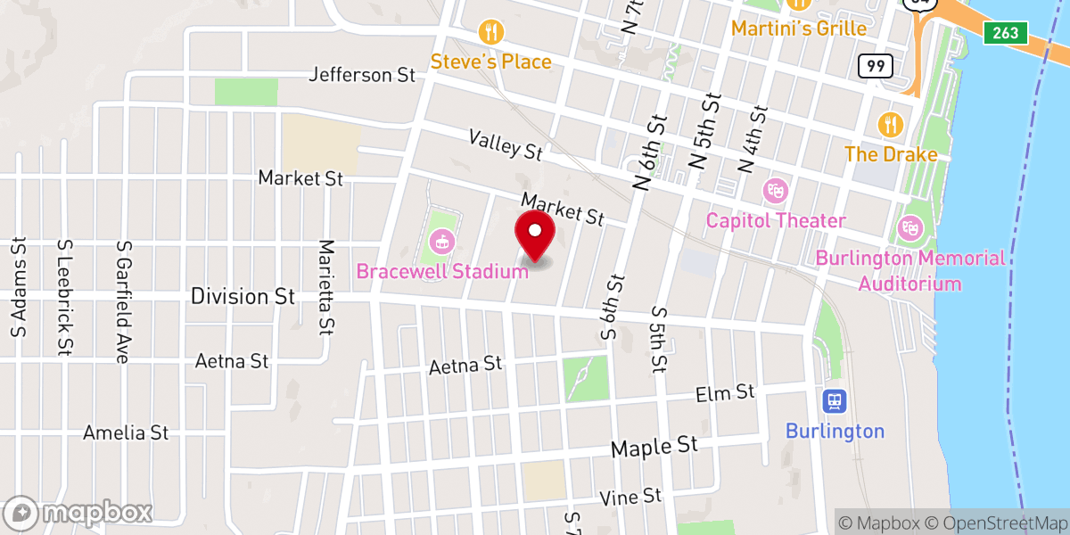 Map showing location of St. Vincent de Paul Society