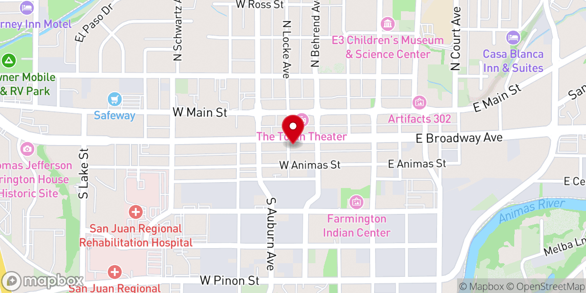 Map showing location of Salvation Army Church