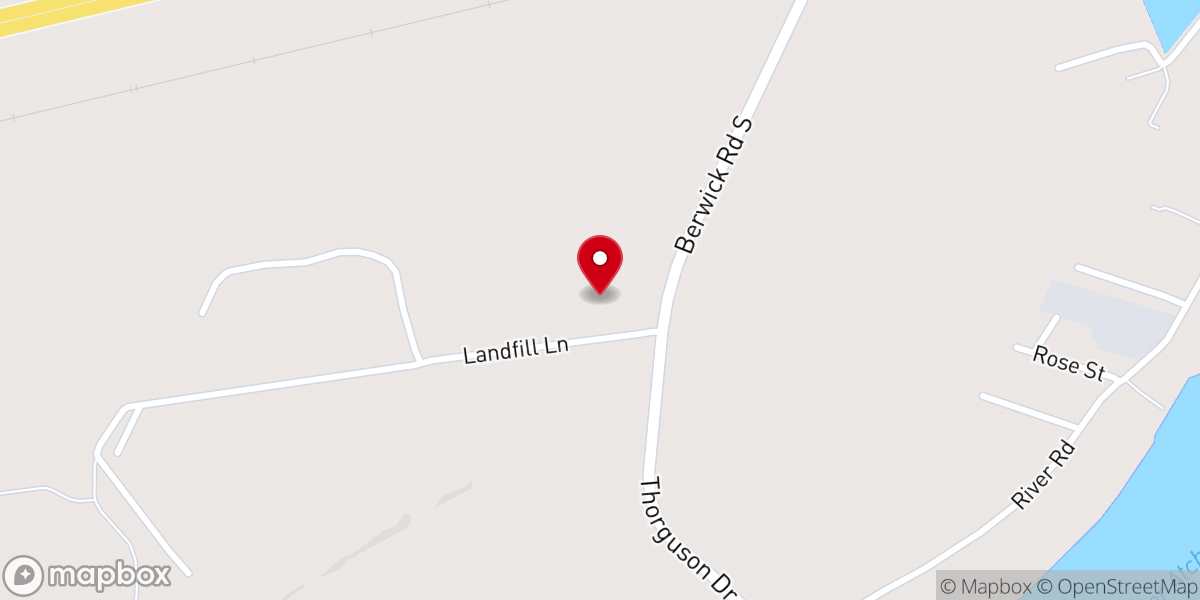 Map showing location of St. Mary parish Landfill