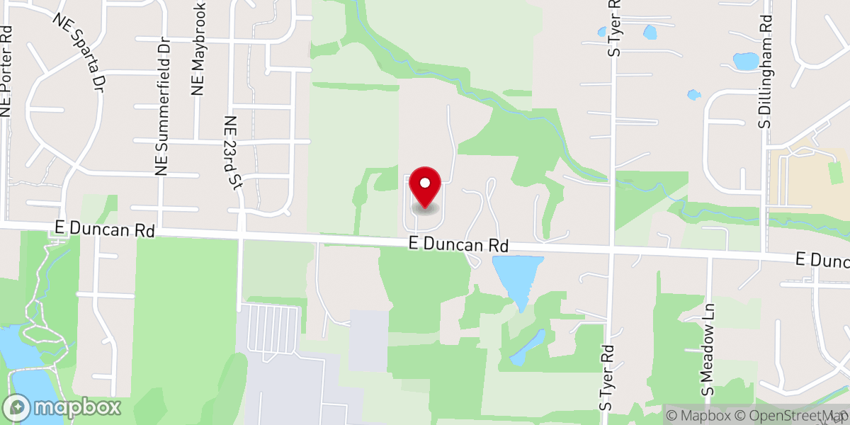 Map showing location of Blue Springs Assembly