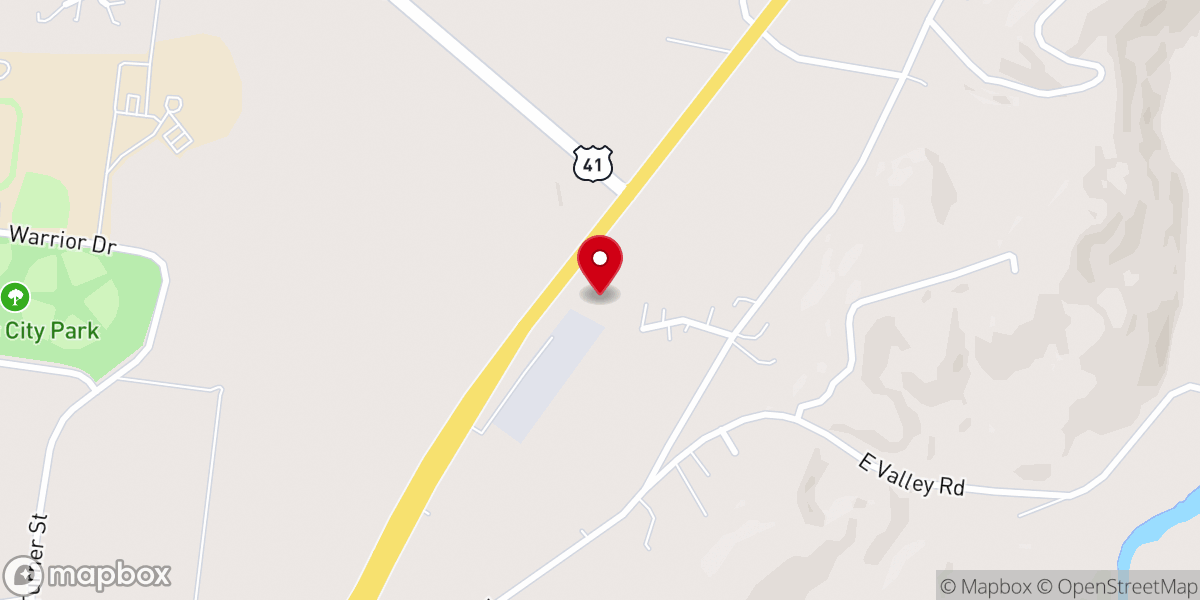 Map showing location of Sequatchie Valley Baptist Association