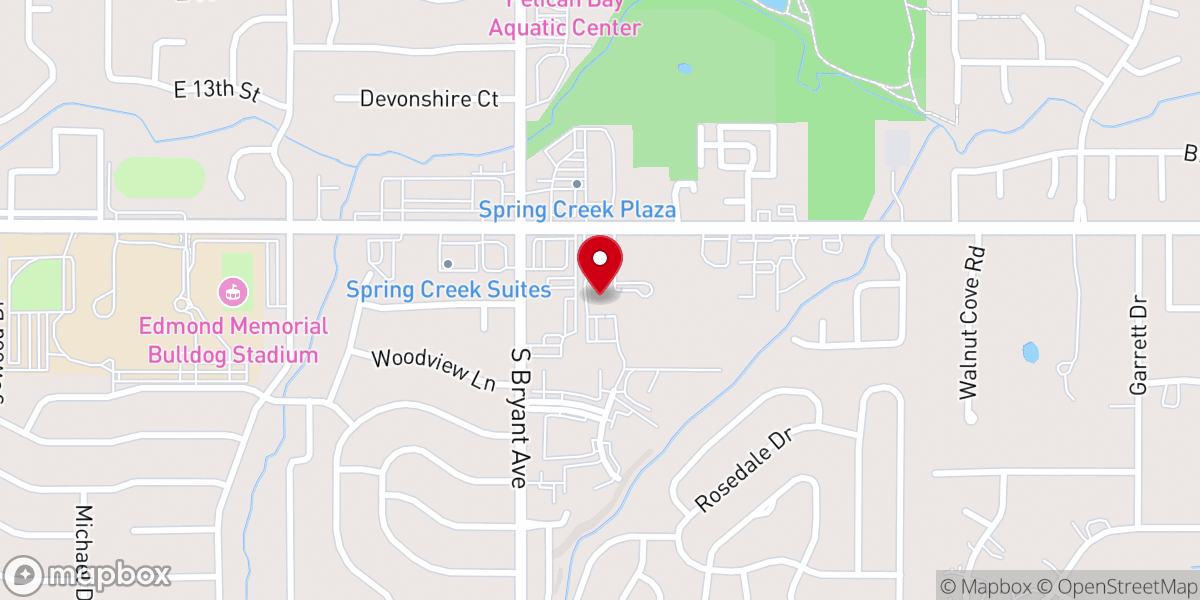 Map showing location of Spring Creek Assembly of God