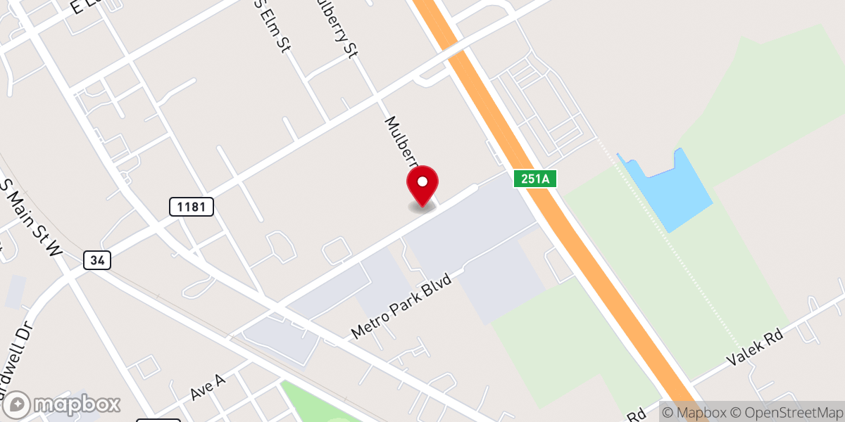Map showing location of Milk & Honey Ministries
