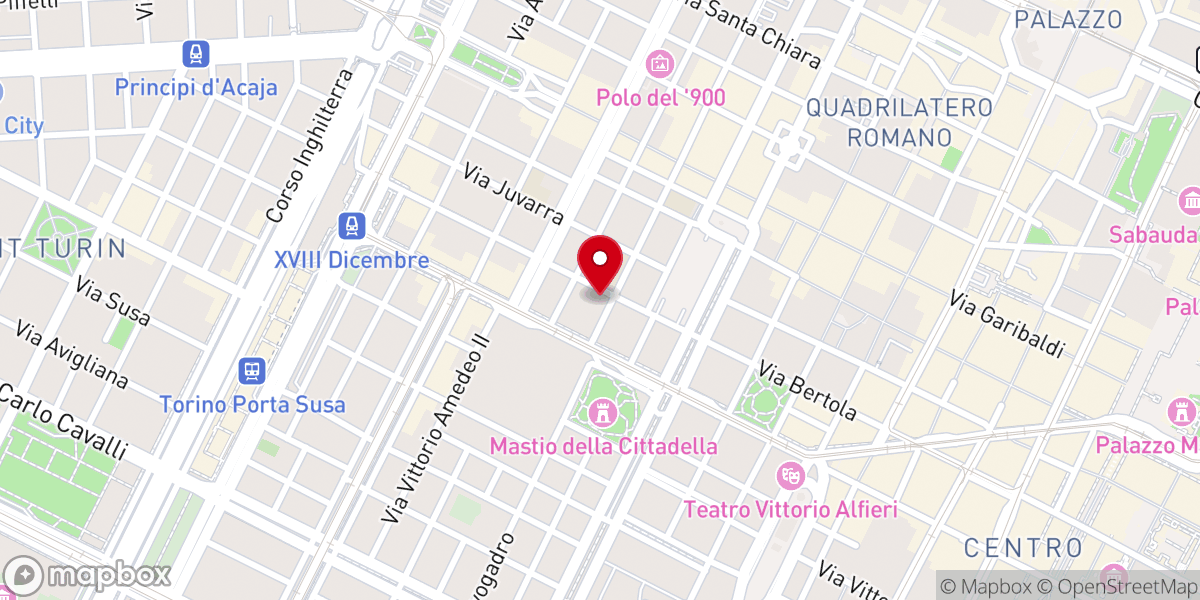 Map showing location of Chiesa di Santa Barbara Vergine e Martire