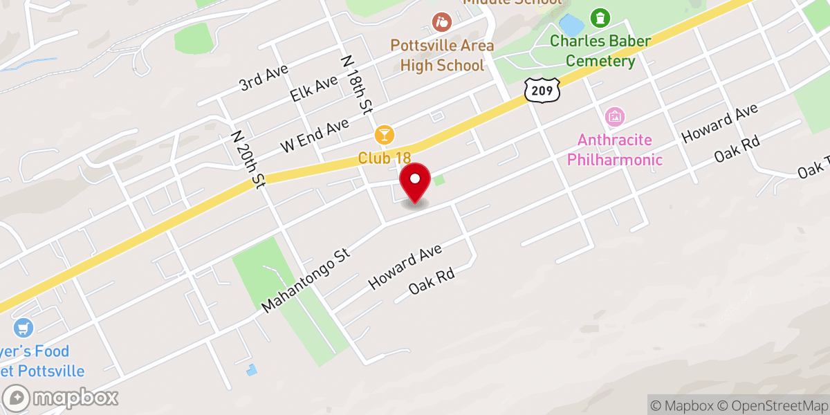 Map showing location of Palestinian Orthodox Church in America