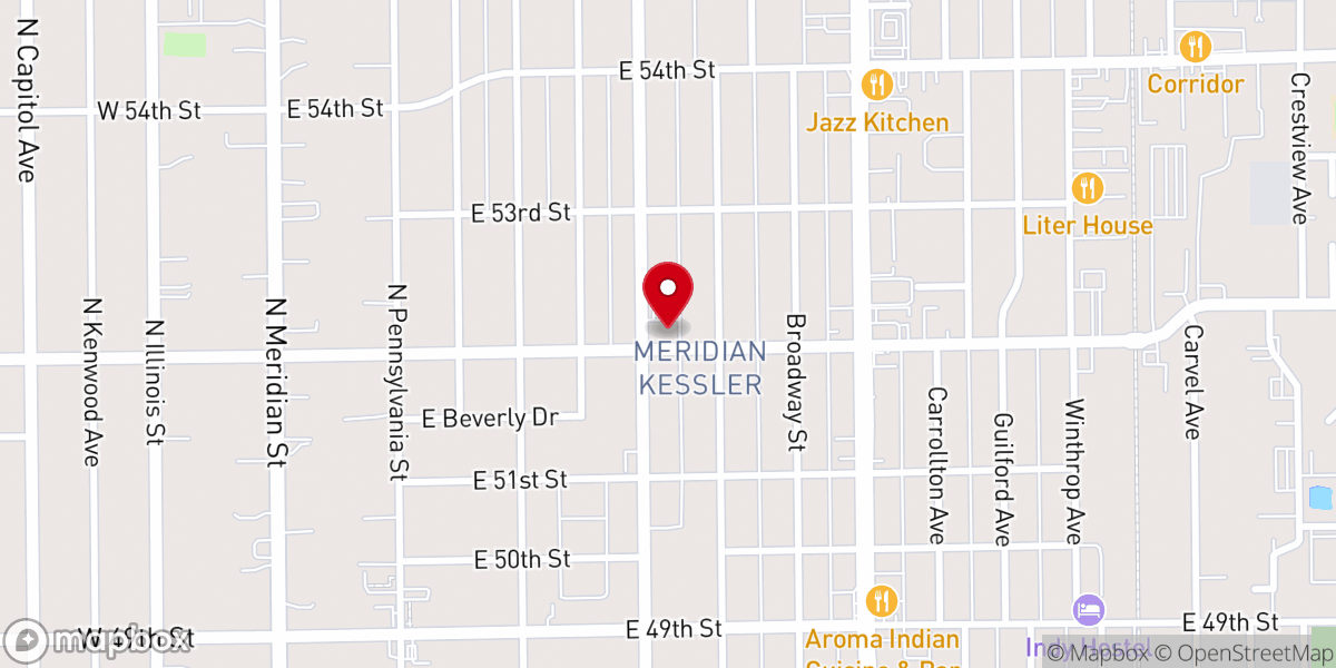 Map showing location of Bethlehem Lutheran Church