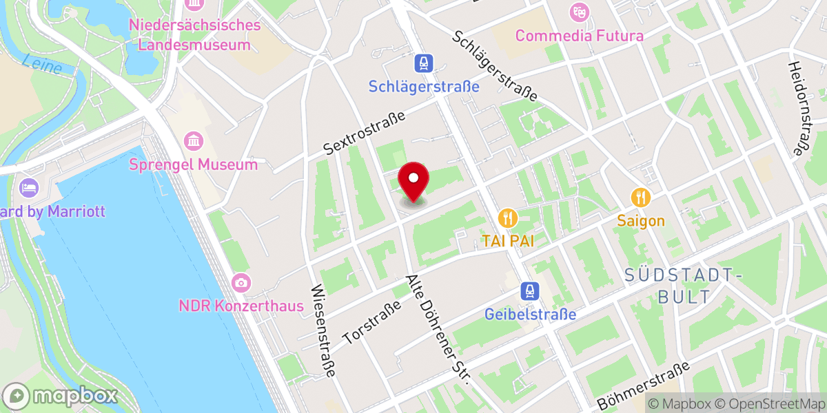 Map showing location of Ev.-luth. Pauluskirche
