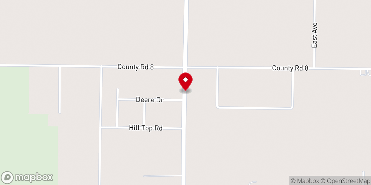 Map showing location of Calvary Church