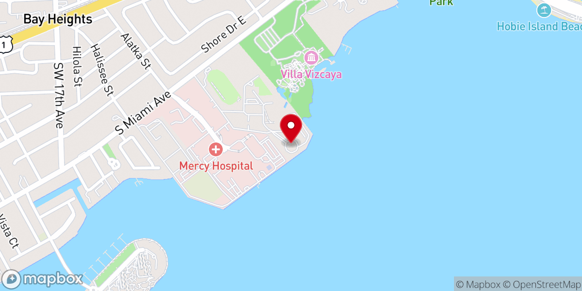 Map showing location of National Shrine of Our Lady of Charity