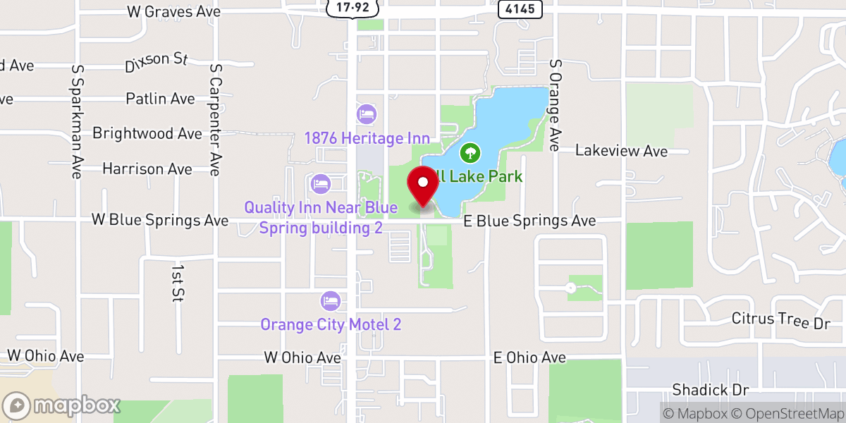 Map showing location of Mt Barrien Primitive Baptist Church