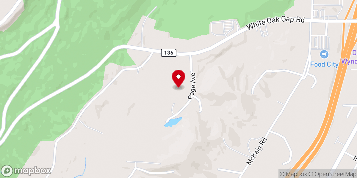 Map showing location of Trenton Free Holiness Church