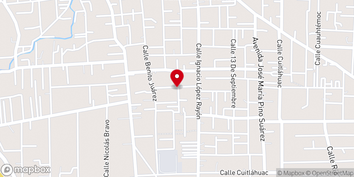 Map showing location of Templo Evangélico El Mesias MIEPI