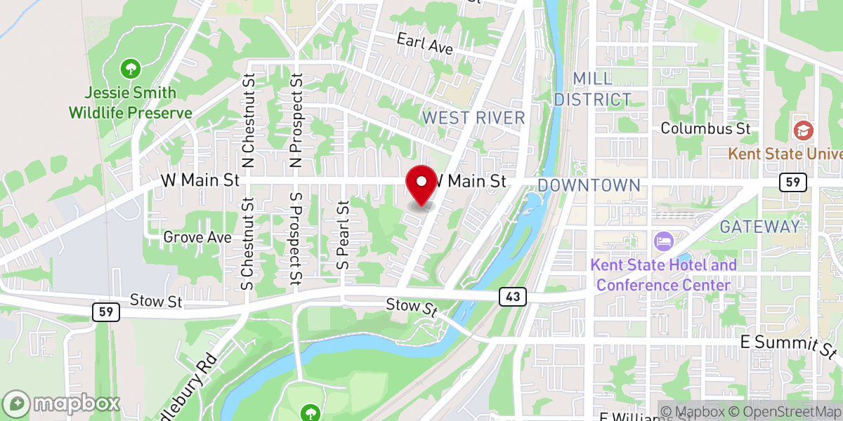 Map showing location of Christ Episcopal Church