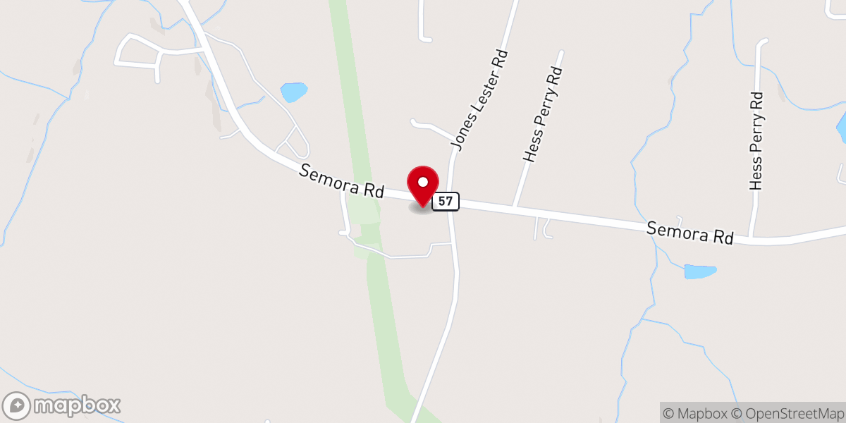 Map showing location of Faith Christian Church