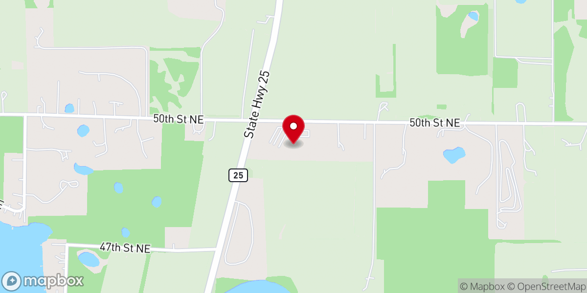 Map showing location of Buffalo Evangelical Free Church