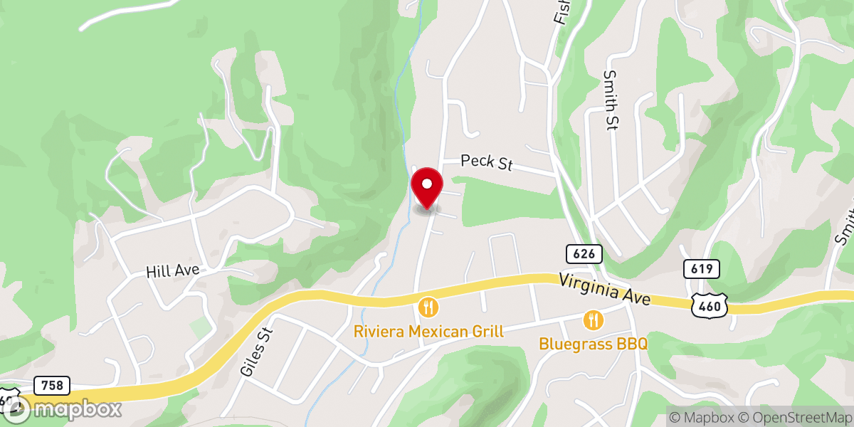 Map showing location of Evangelistic Holiness Chapel