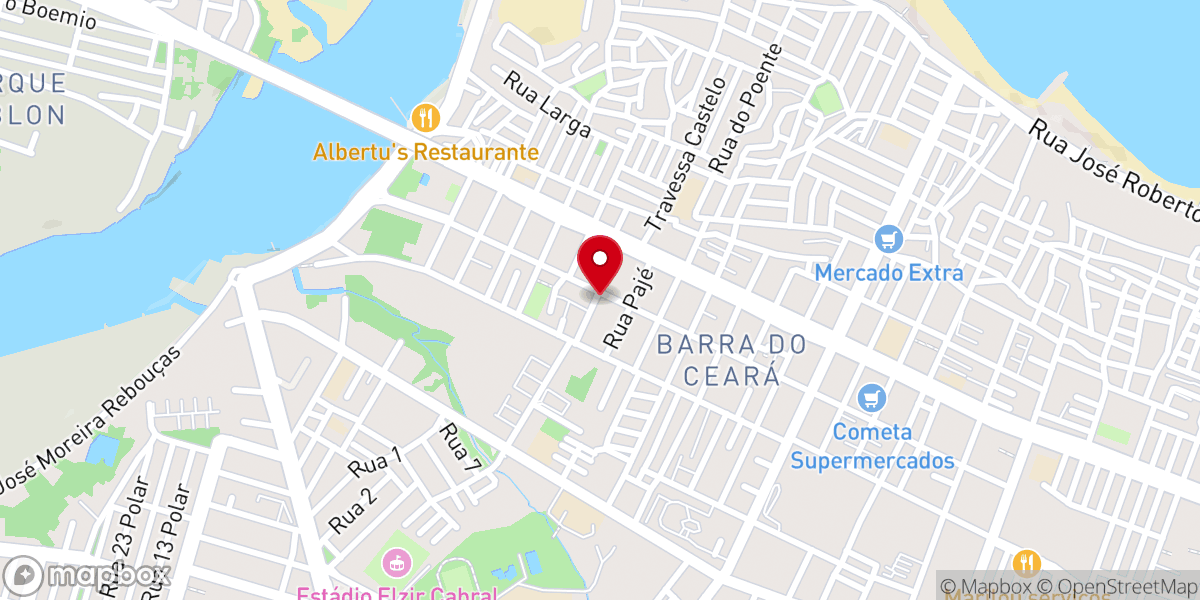 Map showing location of Assembléia de Deus - Ministério Fortaleza