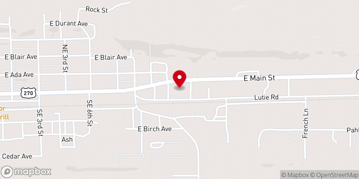 Map showing location of Sonshine Fellowship Church