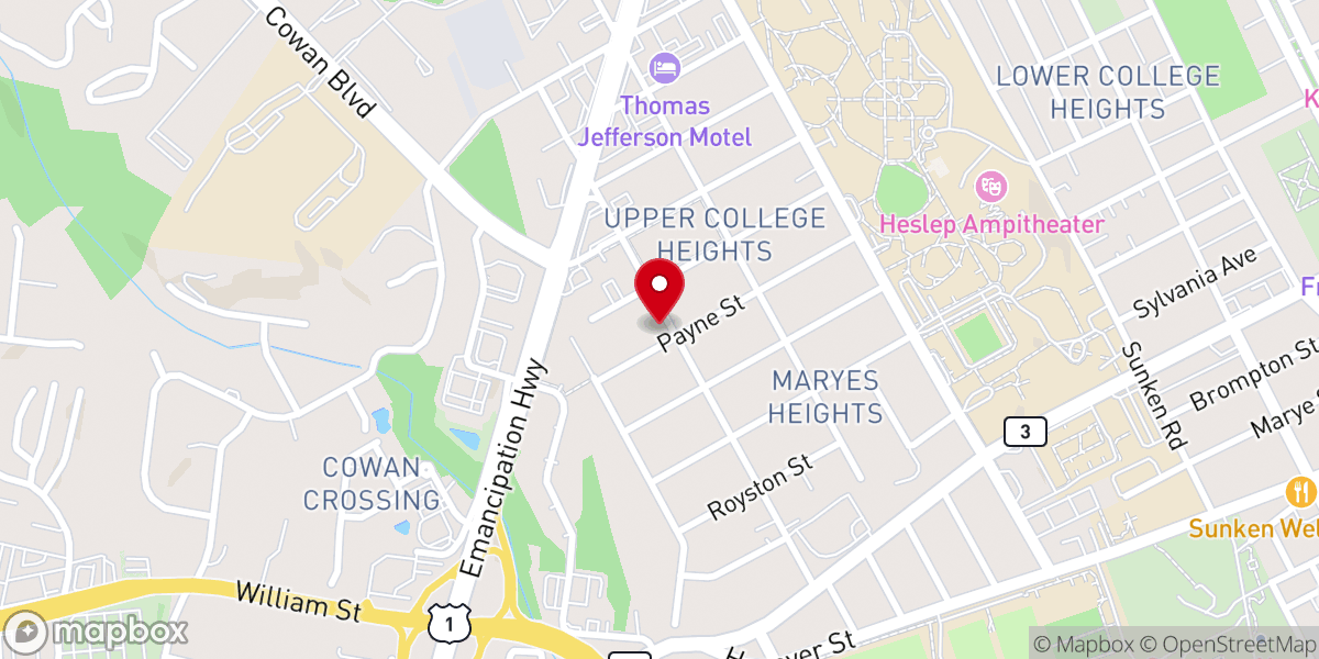 Map showing location of Living Word Fellowship Church