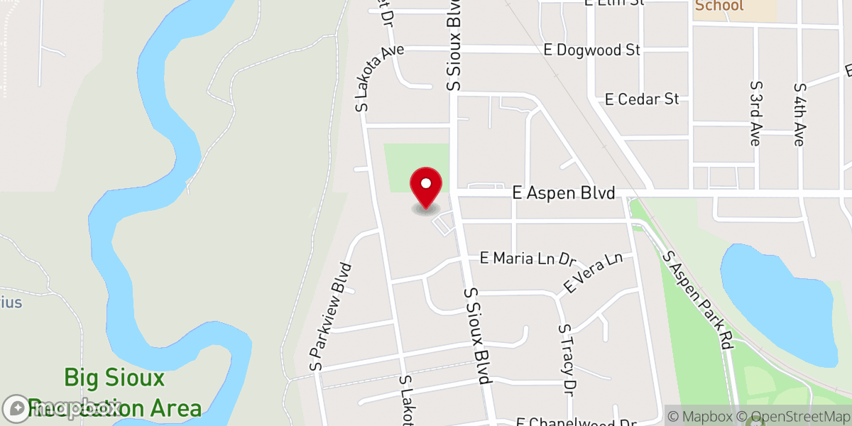 Map showing location of Blessed Redeemer Lutheran Church and Preschool