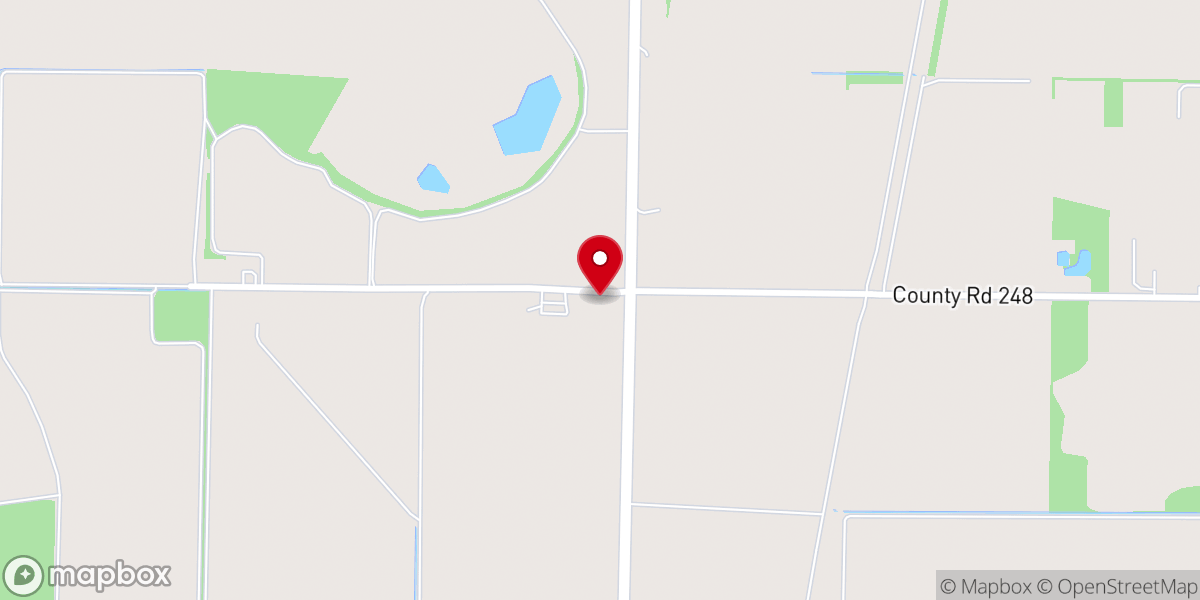 Map showing location of Friendship General Baptist Church
