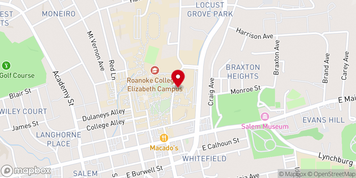Map showing location of Antrim Chapel