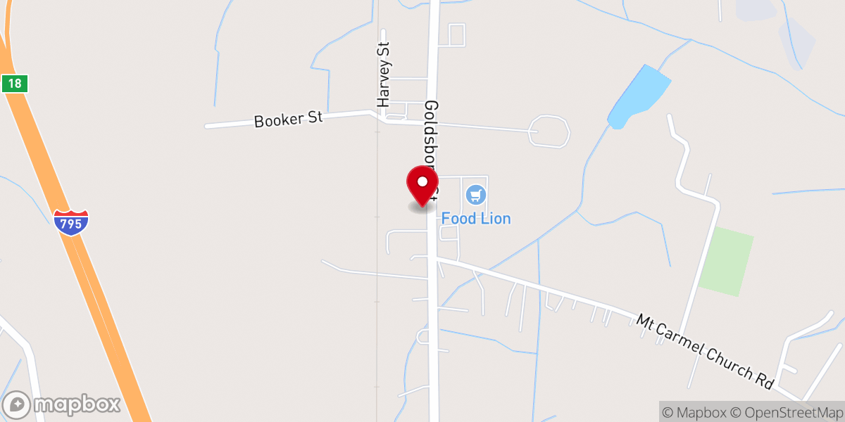 Map showing location of God's Lil Gifts Christian Center