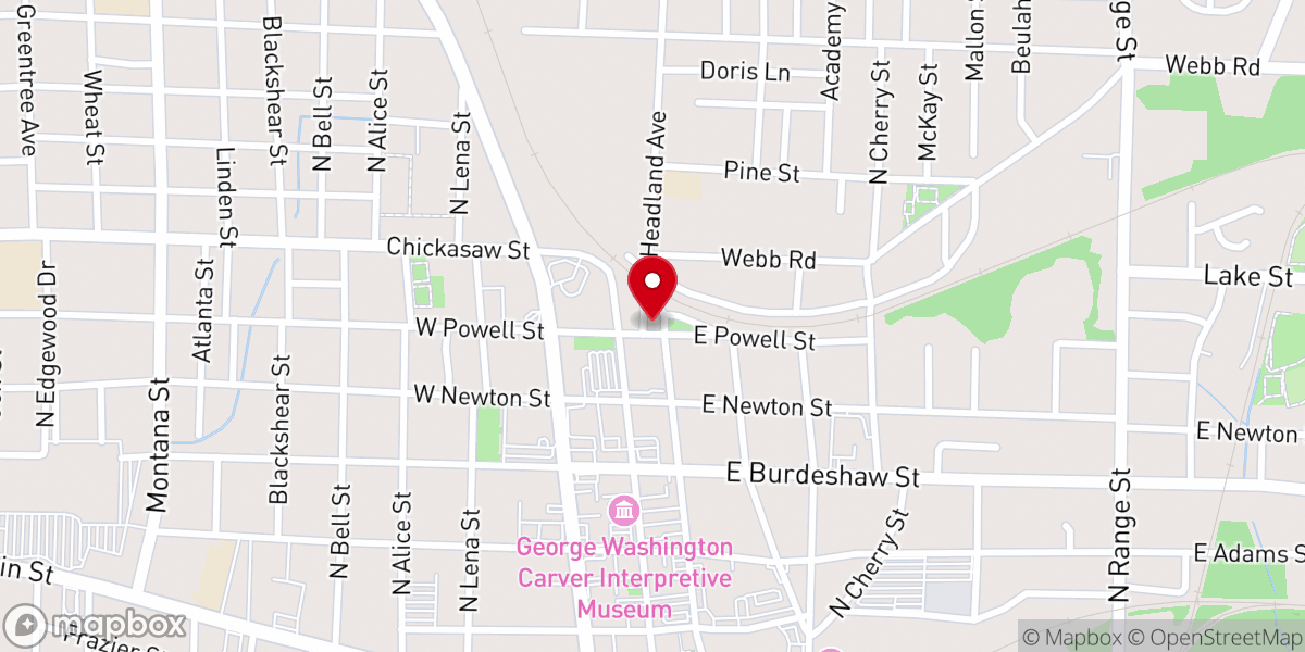 Map showing location of DT Extended Hands Community Development Corporation