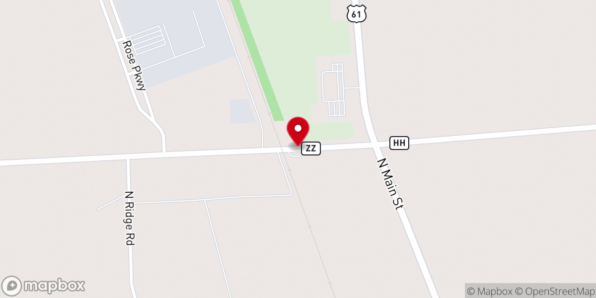 Map showing location of Greer's Chapel Church