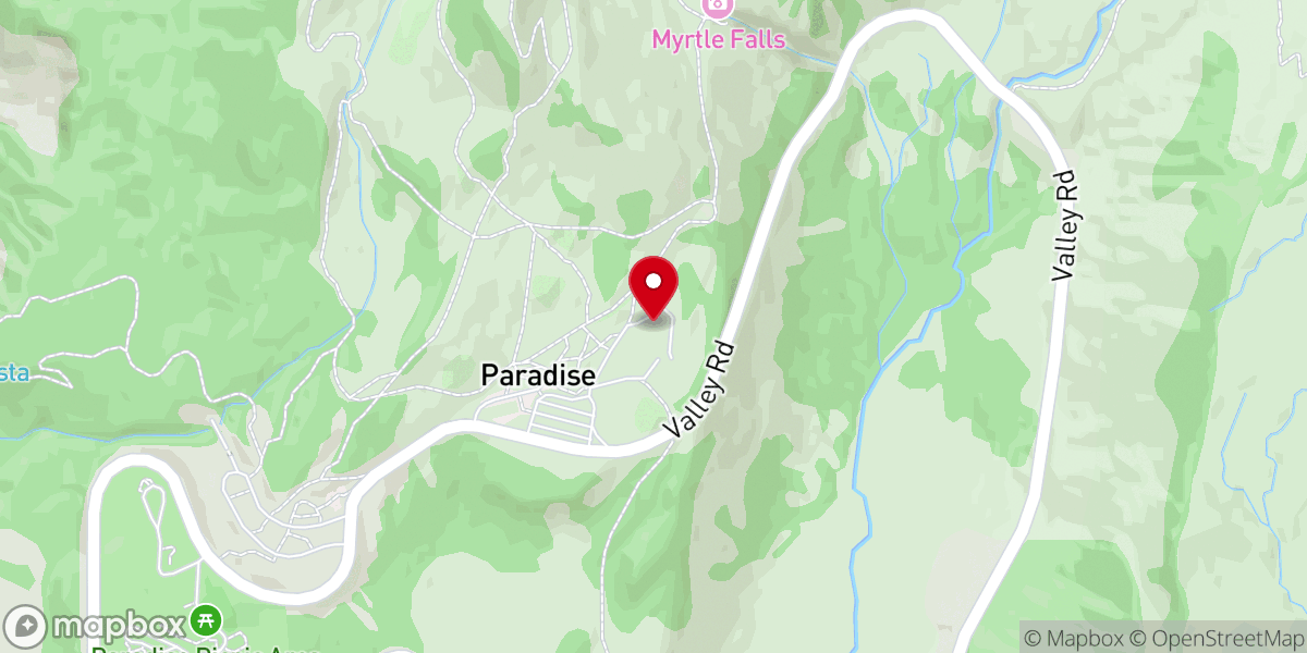 Map showing location of Paradise Inn Dining Room