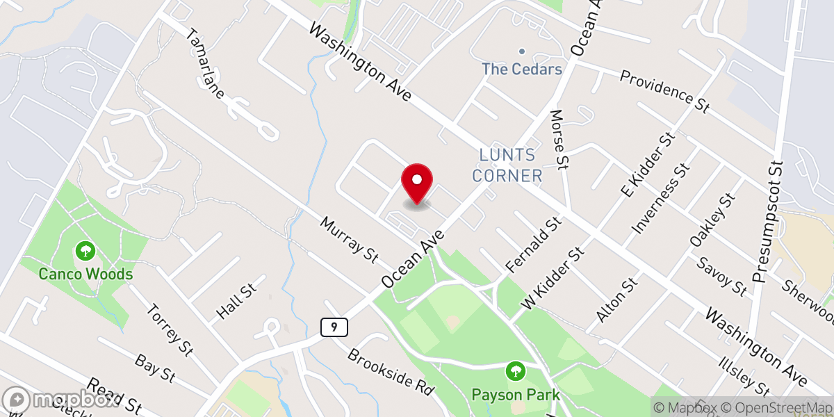 Map showing location of Our Lady of Hope Parish