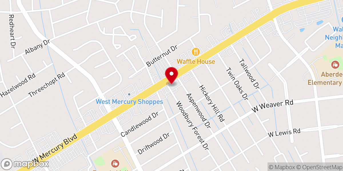 Map showing location of Faith Outreach Church