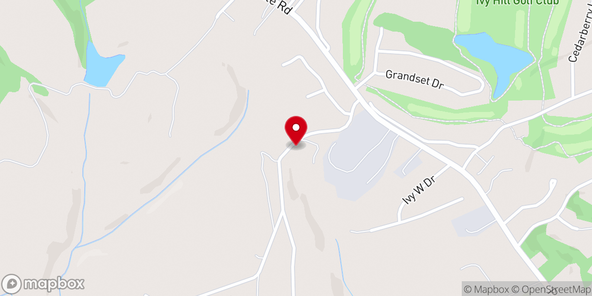 Map showing location of Chestnut Grove Baptist Church