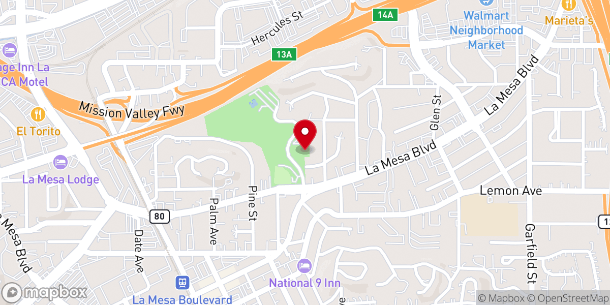 Map showing location of Grace Church East
